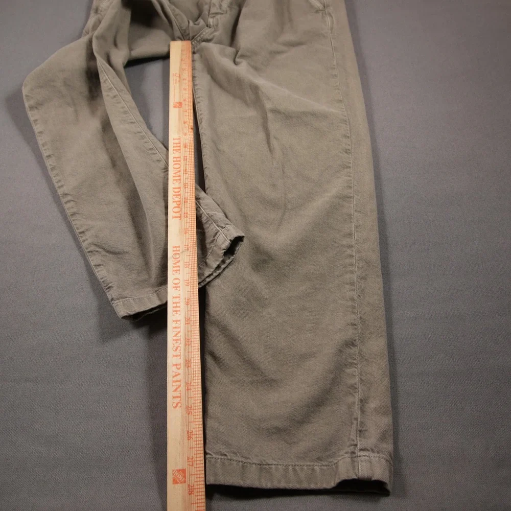 Marine Layer Relaxed Fit Pleated Front Men Chino Trousers Fits 31x28 Coastal